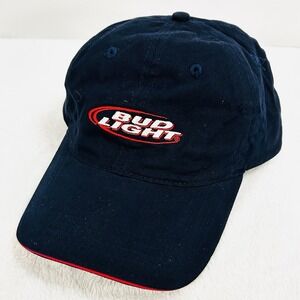 Bud Light‎ Beverage Drink Logo Dad Hat Cap Adjustable Strapback Blue Outdoors